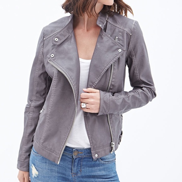 Forever 21 Jackets & Blazers - Faux Leather Motorcycle Jacket
